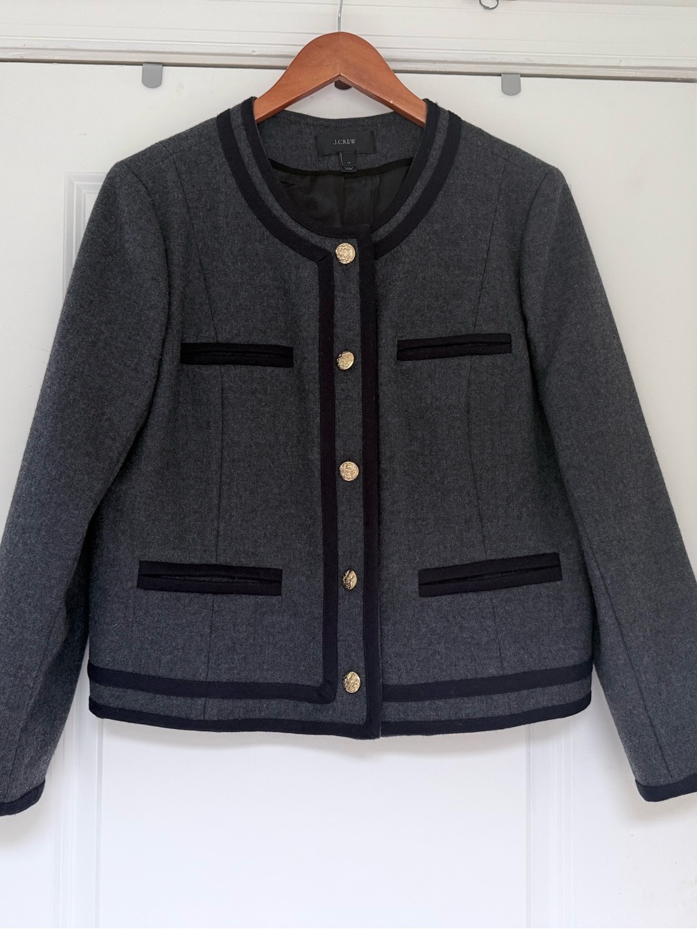 J. Crew Lady Double Serge Wool Blazer Size 14